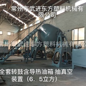 مجفف دوار مخروطي مزدوج يعمل بالزيت الحراري مع أسطوانة مائلة للجزيئات البلاستيكية - Product Image 4