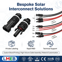 Boîtier de Combinaison pour Module Photovoltaïque DC 1000V-1500V avec Connecteurs Mâle-Femelle pour Câbles Électriques