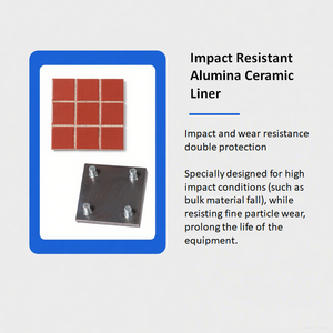 Perno en el revestimiento de cerámica de alúmina Protección contra el desgaste resistente a impactos para tolvas de tolva - Product Image 5