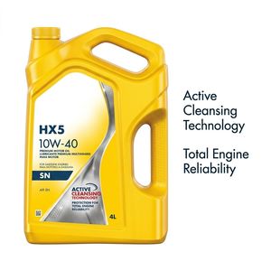 Huile moteur Shell <span class=keywords><strong>Helix</strong></span> HX5 <span class=keywords><strong>10w40</strong></span> 4L API SN Premium pour moteurs à essence, lubrifiant pour voitures, technologie de nettoyage actif - Product Image 4