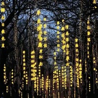 Décoration LED personnalisée pour parcs et rues, style paysager, avec poème ancien, guirlande lumineuse suspendue, bannière d'arbre de style chinois, enseigne néon