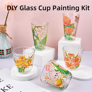 2025 Набор для рисования стеклянных чашек с акриловой краской и кистью ручной работы - Product Image 4