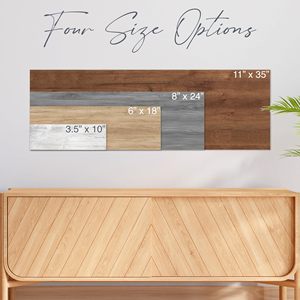 Letreros de Madera Personalizados, Letrero Rústico Personalizado de 3.5" X 10" con 10 Fondos, Fuentes y Colores Intercambiables, Letrero para Exteriores - Product Image 3