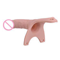 Juguetes de Masturbación Femenina Realistas Yanse, Consolador de 26 cm, Tamaño Grande para Adultos, Consolador con Banda Vibradora, Silicona+PVC, Impermeable