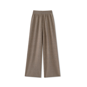 Pantalon en laine pour femme, automne, écologique, ample, taille élastique, léger, respirant, haut de gamme, élégant, doux, respectueux de la peau - Product Image 1