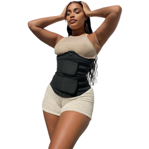 2025 New Arrivals Waist Trainers Cincher for Women Two Blet Corset <strong>Underbust</strong> 100% Latex Sport Girdle Hourglass Body Shaper - Product Image 1