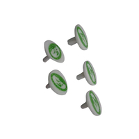 Marqueurs de position de golf ronds plats personnalisés avec logo, assortis |   Marqueurs de balles en plastique durables pour les terrains de golf et le baseball