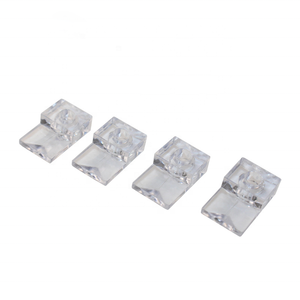 Clips de miroir de 6mm 3mm Kit de suspension murale cintres boucle de miroir en plastique pour fixer la <span class=keywords><strong>porte</strong></span> d'armoire de miroir - Product Image 4