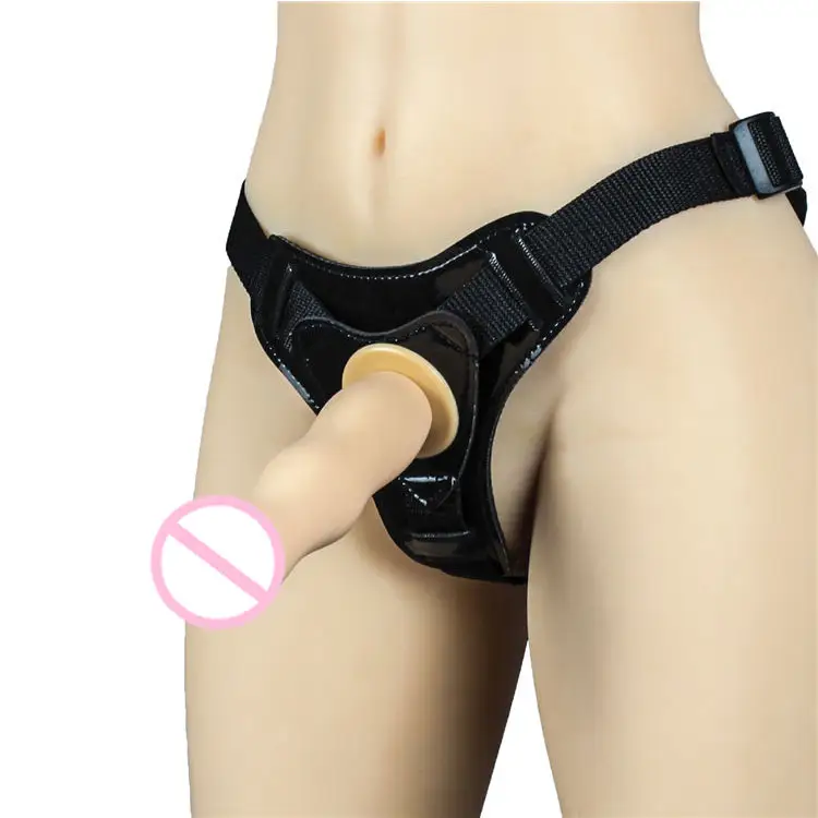 Dingfoo Strap-On yapay penis kadınlar için karı koca çift Anal seks oyuncakları lezbiyen