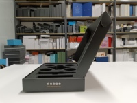 Boîtes d'expédition en carton ondulé résistantes avec insert en mousse, impression personnalisée du logo, design gratuit