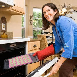 Khuôn <span class=keywords><strong>silicon</strong></span> hình chữ nhật 24 ngăn làm sáp thơm, kẹo socola, kẹo dẻo, khay đá viên - Product Image 5