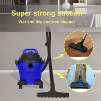 Aspirateur eau et poussière 15L portable multifonction pour usage domestique et industriel avec accessoires