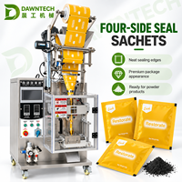 Machine d'emballage automatique quantitative à vis sans fin pour poudres, machine d'emballage de sachets à quatre soudures latérales pour cacao, café, thé, poudre de perles