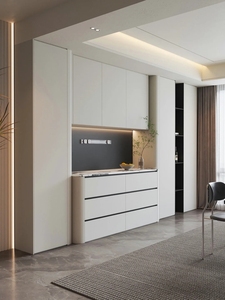 <span class=keywords><strong>Buffet</strong></span> vitrine à cadre ouvert avec porte en verre anti-poussière pour salon et salle à manger de luxe à concept ouvert - Product Image 2