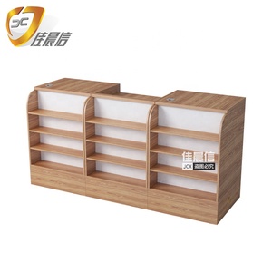 Mostrador de Caja para Supermercado o Tienda de Conveniencia, Ecológico, de Madera, 900 mm de Altura, 600 mm de Ancho, 2 Compartimentos - Product Image 3