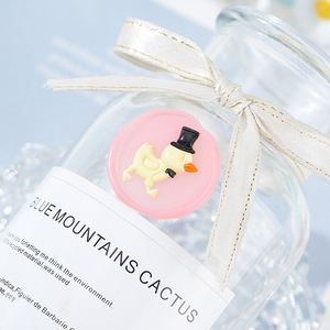 Timbro in rilievo 3D carino piccolo giallo anatra sigillo di cera, logo personalizzabile - Product Image 3