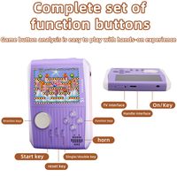 Console de jeu portable rétro S1 pour enfants et adultes, cadeau d'anniversaire ou de Noël, 666 jeux d'arcade électroniques classiques