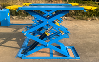 Pont élévateur à ciseaux hydraulique électrique 3500 kg à levée complète 220 V/380 V pour véhicules souterrains