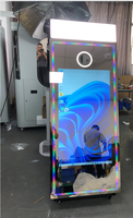 Nouvelle borne photo avec miroir 65 pouces et écran tactile 43 pouces, compatible caméra, capacité 15 personnes, impression instantanée pour mariages et fêtes