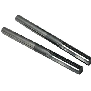 Personalizar 6 flauta PVD recubierto de carburo de tungsteno recto escariador brocas herramientas para Metal