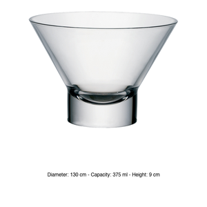 ถ้วยไอศกรีม Bormioli Rocco รุ่น Ypsilon ขนาด 37.5 ซล. 13 x 9 ซม. สำหรับร้านอาหาร โรงแรม ขายส่งอุปกรณ์บนโต๊ะอาหาร - Product Image 3