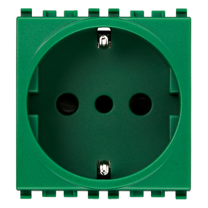 Prise verte 2P+T 16A P30 avec broche de terre pour utilisation en prise électrique - Product Image 1