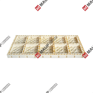 Coffrage mural carré en plastique ABS haute résistance réutilisable pour la construction en béton, facile à assembler avec taille personnalisée - Product Image 2