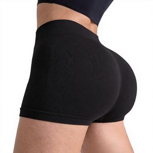 Pantalones cortos de yoga Tie Dye para mujer, cintura elástica sin costuras, ropa deportiva de longitud corta, ropa deportiva para entrenamiento al aire libre - Product Image 1