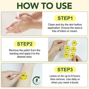SOLOTREE Marca Privada 30 Parches Transdérmicos Biodegradables para Mejorar <span class=keywords><strong>el</strong></span> Estado de Ánimo, Parches para la Concentración y Energía para Hombres y Mujeres - Product Image 3