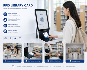 บัตรห้องสมุด RFID พร้อมพิมพ์ข้อมูลตามสั่งสำหรับการยืมหนังสือและการระบุตัวตนนักเรียน - Product Image 3