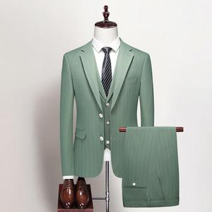 <span class=keywords><strong>Costume</strong></span> de mariage sur mesure de haute qualité pour hommes, avec veste et pantalon, idéal pour les occasions professionnelles et les mariages - Product Image 1
