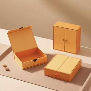 Caja de <span class=keywords><strong>Regalo</strong></span> de Lujo con Logotipo Personalizado, Caja Magnética Plegable y Embalaje Rígido de Doble Puerta con Asa de Listón - Product Image 4