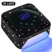 Lampe à ongles UV LED rechargeable de haute qualité, 30 LED, séchoir automatique pour vernis gel, grand écran tactile LCD, professionnelle et intelligente