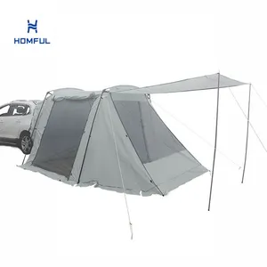 HOMFUL户外防紫外线防水野营便携式大型汽车后帐篷SUV后帐篷