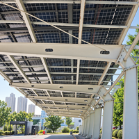 Système de montage photovoltaïque pour carport solaire en aluminium léger et étanche de 10 kW