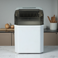 Machine à glaçons professionnelle portable de comptoir, grande capacité, en plastique durable, pour usage domestique, hôtelier et extérieur – Offre Spéciale