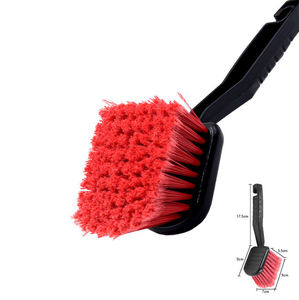 Brosse de nettoyage de roues de voiture NIKO avec manche en plastique, brosse de lavage automobile pour le detailing - Product Image 2