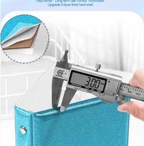 A7 M5 vòng nhỏ chất kết dính thu thập cuốn sách long lanh rực rỡ thẻ Laser cuốn sách Album ảnh Bưu Thiếp giấy tiền tiết kiệm tập tin thư mục - Product Image 6