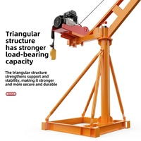 Nouvelle grue électrique portable de haute qualité du fabricant, base renforcée, crochet en alliage forgé, télécommande, câble métallique haute capacité de charge