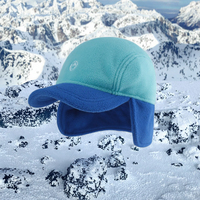 Cálido sombrero Ushanka de 5 paneles, gorra de cazador de poliéster 100%, orejeras, gorra de béisbol deportiva, forro polar, patrón de letras Unisex común