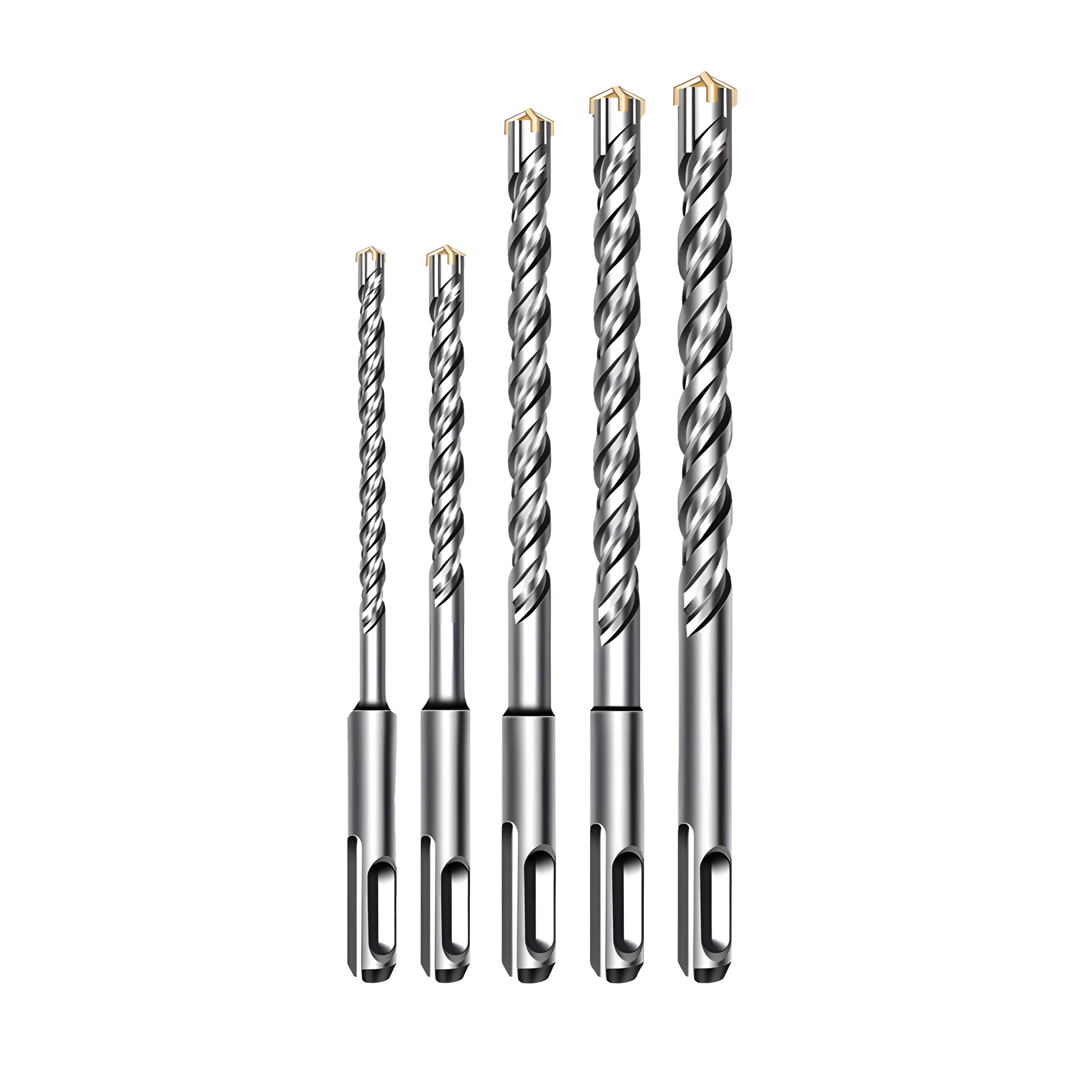 MeiKeLa Electric Hammer Drill Bits 5/6/8/10/12/14/16mm Cross Type Tungsten Steel Alloy SDS Plus for Masonry Concrete Rock Stone