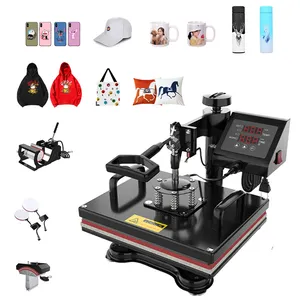 Machine d'impression 8 en 1 pour hommes, presse thermique, chapeau, plaque, tasse, transfert de chaleur