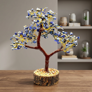Handmade Natural Citrine <b>Crystal</b> Gemstone <b>Tree</b> Feng Shui Home Decor with Wooden Base for Thanksgiving - Product Image 6
