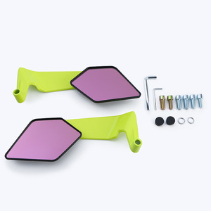 Rétroviseur de moto à aile colorée, adapté aux motos, VTT, <span class=keywords><strong>KTM</strong></span>, accessoires modifiés, rétroviseur en alliage d'aluminium - Product Image 3