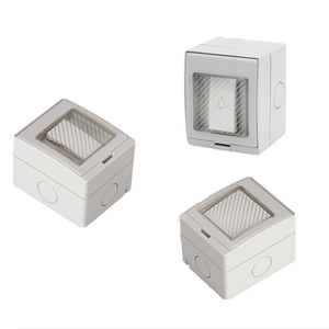 Ekyk EK55-1GB OEM IP55 duy nhất và đôi mở-gắn Bath Bar tường không thấm nước chuyển đổi ngoài trời chuông cửa chuyển đổi 250V 16A ABS + PC - Product Image 4