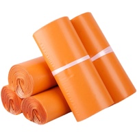 Kundenspezifisch bedruckte orangefarbene Poly-Mailer, orangefarbene Versandtaschen, Kuriertaschen, Versandtaschen, Flyer-Verpackungstaschen, Poly-Mailer-Tasche
