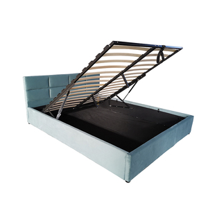 Velvet Fabric Upholstered Hydraulic Storage <b>Bed</b> <b>Frame</b> With Tufted Headboard & Storage Compartment - Product Image 6