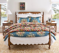 MYHOME Mobilier contemporain de haute qualité en bois de chêne massif avec cadre en bois à baldaquin Lit à baldaquin à quatre affiches Mobilier de chambre à coucher King Queen Size