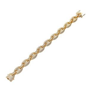 Pulsera de Lujo de Plata Esterlina con Diamantes de Moissanita de Corte Brillante de 12mm Estilo Miami Iced G Link, Pulseras Cubanas al por Mayor - Product Image 2