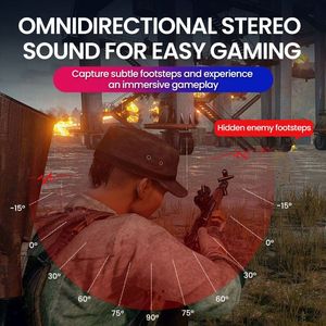 Picun P80X Wireless Dynamic RGB Lighting Gaming Headset with ANC Function, 40-50 Hours Battery Life, For <b>Phones</b>/Tablets/PCs - Product Image 5